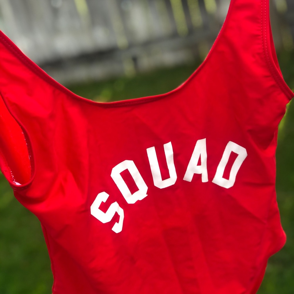 SQUAD Red Bathing Suit